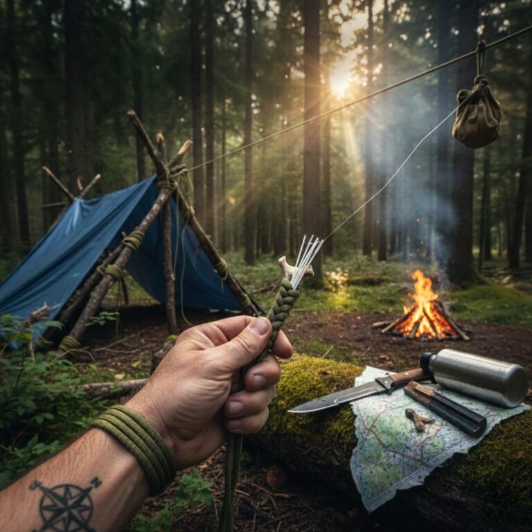 paracord survival rope in emergency kit